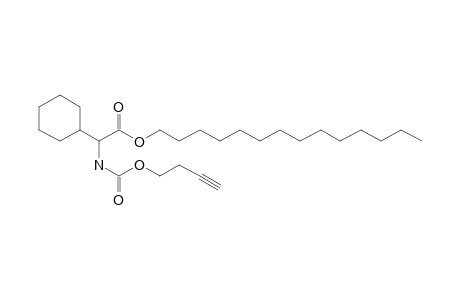 Glycine, 2-cyclohexyl-N-(but-3-yn-1-yl)oxycarbonyl-, tetradecyl ester