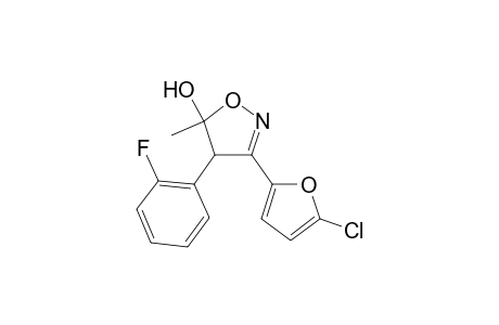 3-(5-Chlorofuran-2-yl)-4-(2-fluorophenyl)-5-hydroxy-5-methyl-2-isoxazoline