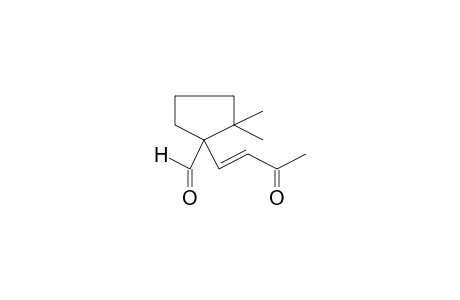 1-[(E)-3-ketobut-1-enyl]-2,2-dimethyl-cyclopentanecarbaldehyde