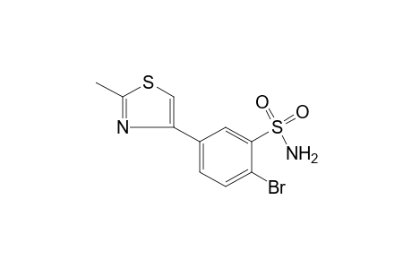 2-bromo-5-(2-methyl-4-thiazolyl)benzenesulfonamide