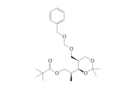 (4S,5S,1'S)-5-[(Benzyloxymethoxy)methyl]-2,2-dimethyl-4-[1'-methyl-2'-(trimethylacetoxy)ethyl]-1,3-dioxane