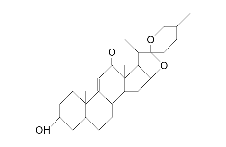 (25R)-5a-Spirost-9(11)-en-3b-ol-12-one