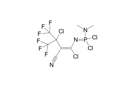 3-Chlor-2-[1-chlor-2,2,2-trifluor-1-(trifluormethyl)ethyl]-3-{dichlor(dimethylamino)phosphoranylidenamino]propennitril