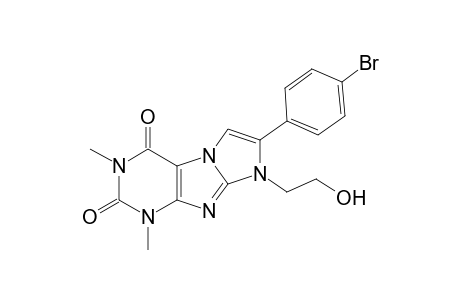 7-(4-bromophenyl)-8-(2-hydroxyethyl)-1,3-dimethyl-1H-imidazo[2,1-f]purine-2,4(3H,8H)-dione