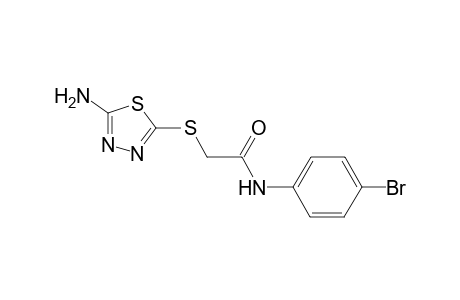 2-[(5-amino-1,3,4-thiadiazol-2-yl)sulfanyl]-N-(4-bromophenyl)acetamide