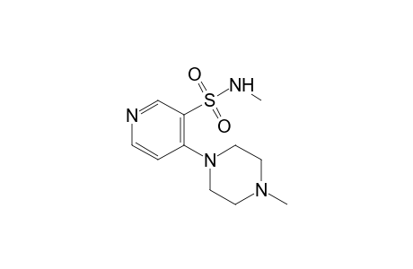 N-methyl-4-(4-methyl-1-piperazinyl)-3-pyridinesulfonamide