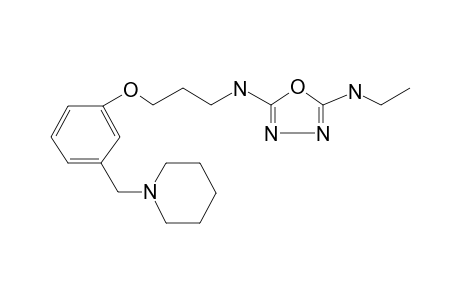 1,3,4-Oxadiazol-5-amine, 2-(ethylamino)-N-[3-[3-(piperidinomethyl)phenoxy]propyl]-