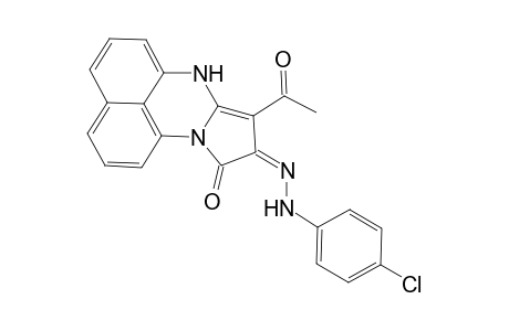 8-Acetyl-7H-9-(4-chlorophenylhydrazono)-pyrrolo[1,2-a]perimidin-10-one