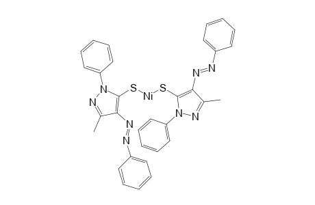 bis[3-Methyl-1-phenyl-4-(phenylazo)-5-pyrazolethiolato]nickel