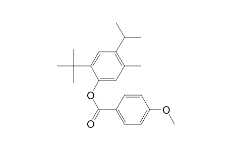 Benzoic acid, 4-methoxy-, 2-(1,1-dimethylethyl)-5-methyl-4-(1-methylethyl)phenyl ester