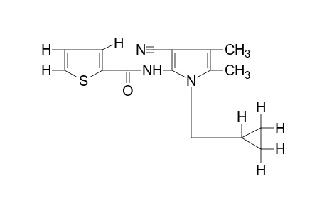 N-[3-cyano-1-(cyclopropylmethyl)-4,5-dimethylpyrrol-2-yl]-2-thiophenecarboxamide