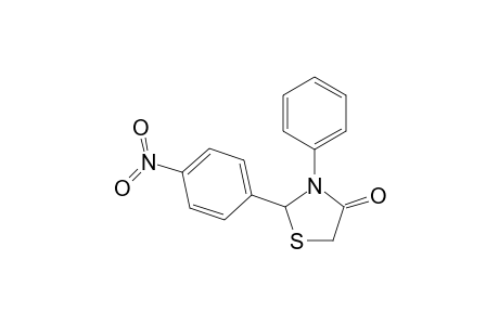 2-(4-nitrophenyl)-3-phenyl-1,3-thiazolidin-4-one