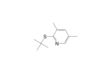 Pyridine, 2-[(1,1-dimethylethyl)thio]-3,5-dimethyl-