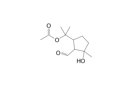 2-(2-formyl-3-hydroxy-3-methylcyclopentyl)propan-2-yl acetate