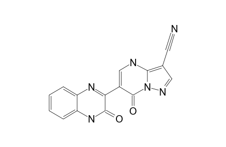 6-(3-OXO-3,4-DIHYDROQUINOXALIN-2-YL)-3-CYANO-4,7-DIHYDROPYRAZOLO-[1,5-A]-PYRIMIDIN-7-ONE