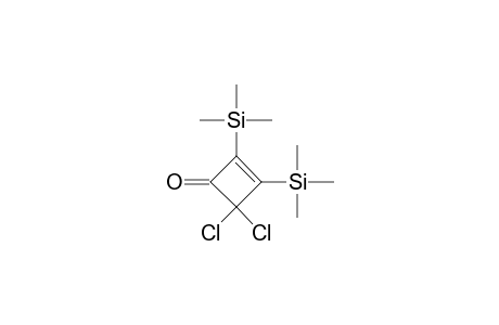 4,4-bis(chloranyl)-2,3-bis(trimethylsilyl)cyclobut-2-en-1-one
