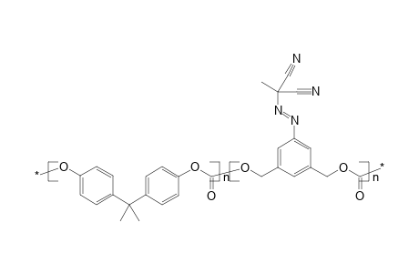 Azo-group containing polycarbonate on the basis of bisphenol a