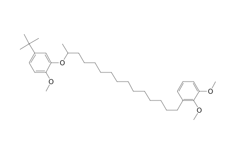 3-[14-(2'-Methoxy-5'-tert-butylphenoxy)pentadecyl]veratrole