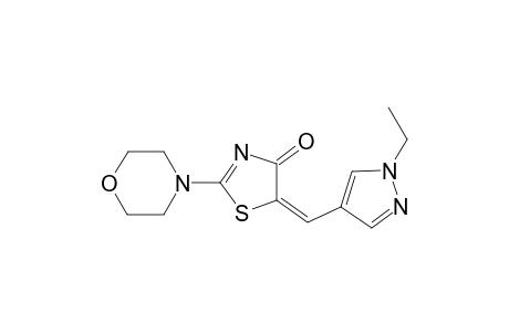 (5E)-5-[(1-ethyl-1H-pyrazol-4-yl)methylene]-2-(4-morpholinyl)-1,3-thiazol-4(5H)-one