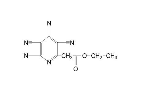 4,6-diamino-3,5-dicyano-2-pyridineacetic acid, ethyl ester