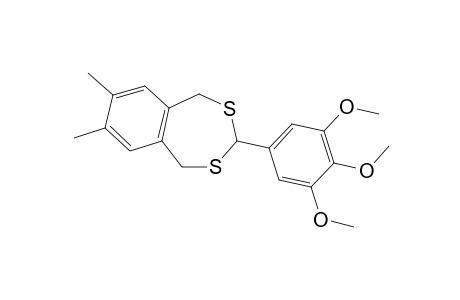 1,5-dihydro-7,8-dimethyl-3-(3,4,5-trimethoxyphenyl)-3H-2,4-benzodithiepin