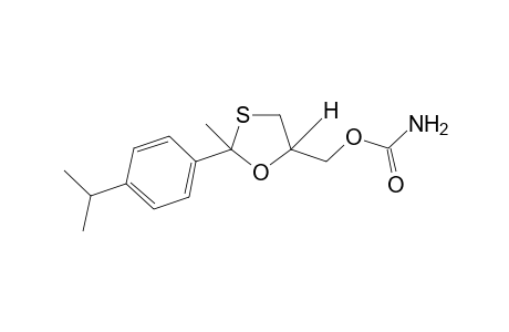 2-(p-isopropylphenyl)-2-methyl-1,3-oxathiolane-5-methanol, carbamate