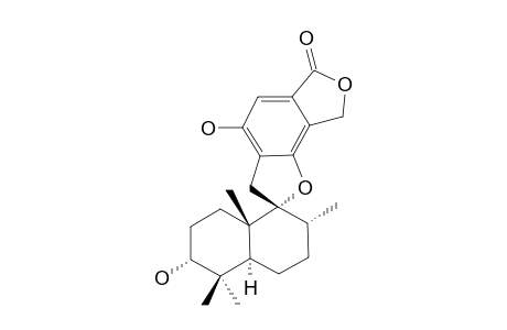 (3R,4aS,7R,8R,8aS)-3,4'-dihydroxy-4,4,7,8a-tetramethylspiro[2,3,4a,5,6,7-hexahydro-1H-naphthalene-8,2'-3,8-dihydrofuro[4,5-g][2]benzoxole]-6'-one