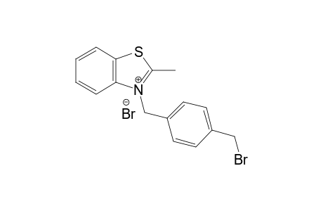 3-(4-(Bromomethyl)benzyl)-2-methylbenzo[d]thiazol-3-iumbromide