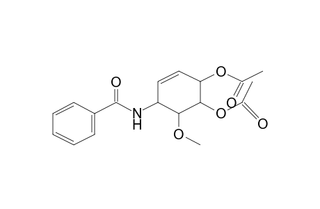 Cyclohexene, 3R,4cis-bis(acetoxy)-6cis-benzamido-5trans-methoxy-