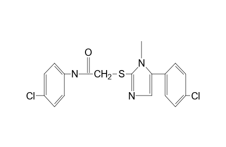 4'-chloro-2-{[5-(p-chlorophenyl)-1-methylimidazol-2-yl]thio}acetanilide