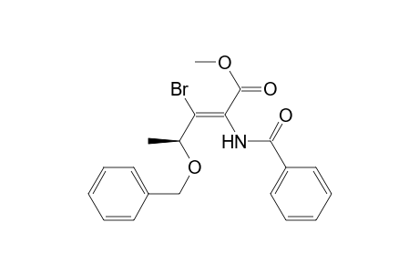 (4S)-Methyl 4-(Benzyloxy)-3-bromo-2-(N-benzoylamino)-2(E)-pentenoate