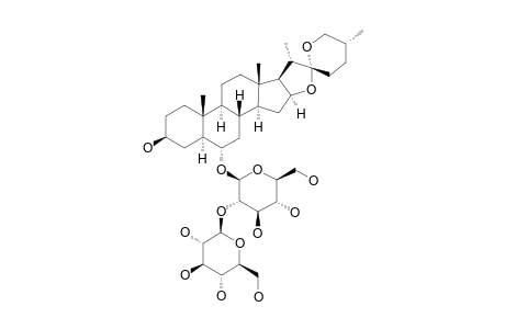 #2;CHLOROGENIN-6-O-BETA-D-GLUCOPYRANOSYL-(1->2)-BETA-D-GLUCOPYRANOSIDE;(25R)-5-ALPHA-SPIROSTAN-3-BETA,6-ALPHA-DIOL-6-O-BETA-D-GLUCOPYRANOSYL-(1->2)-BETA-D-GLUC