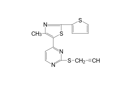 4-[4-methyl-2-(2-thienyl)-5-thiazolyl]-2-[(2-propynyl)thio]pyrimidine