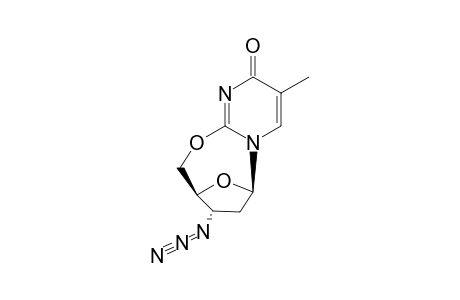 3'-AZIDO-O(2),5'-CYCLOTHYMIDINE;AZT-CYCL