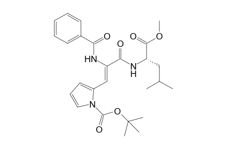 (Z)-N-[N-Benzoyl-3-(N-tert-butoxycarbonyl-2-pyrrolyl)-.alpha.,.beta.-dehydroalanyl]leucine Methyl Ester