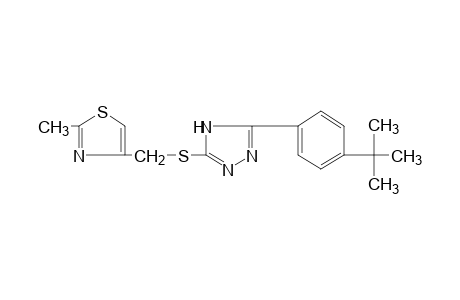 3-(p-tert-butylphenyl)-5-{[(2-methyl-4-thiazolyl)methyl]thio}-4H-1,2,4-triazole
