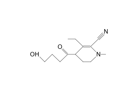 1-Methyl-2-cyano-3-ethyl-4-(1'-oxo-4'-hydroxy-butyl)-2-piperideine