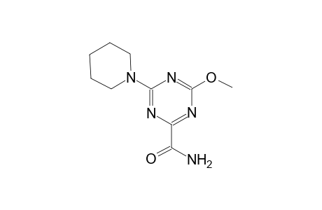 4-Methoxy-6-(1-piperidinyl)-1,3,5-triazine-2-carboxamide