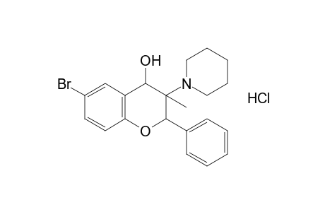 6-bromo-3-methyl-3-piperidinoflavanol, hydrochloride