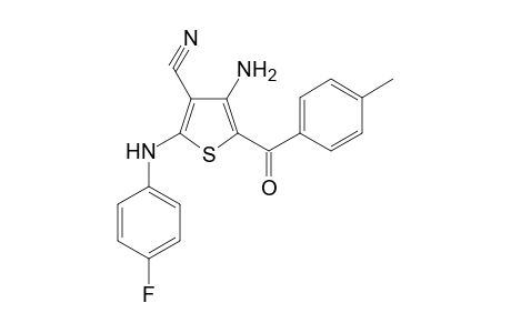 3-Thiophenecarbonitrile, 4-amino-2-[(4-fluorophenyl)amino]-5-(4-methylbenzoyl)-