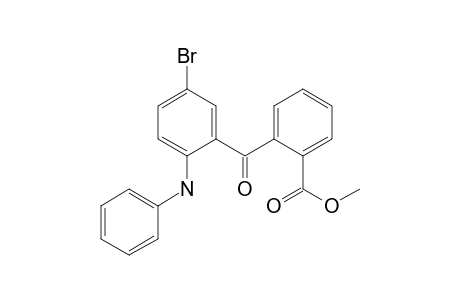 Benzoic acid, 2-[5-bromo-2-(phenylamino)benzoyl]-, methyl ester