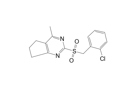 2-[(o-CHLOROBENZYL)SULFONYL]-6,7-DIHYDRO-4-METHYL-5H-CYCLOPENTAPYRIMIDINE