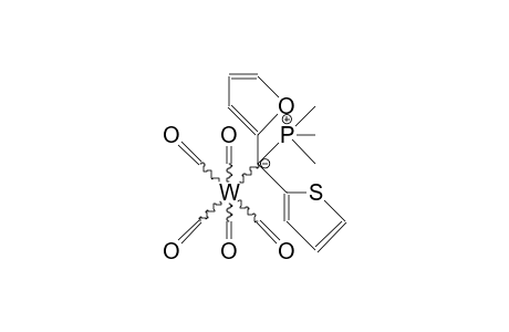 Pentacarbonyl-(trimethylphosphine-2-furyl-2-thienyl-methylene) tungsten