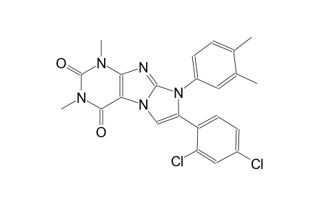 7-(2,4-dichlorophenyl)-8-(3,4-dimethylphenyl)-1,3-dimethyl-1H-imidazo[2,1-f]purine-2,4(3H,8H)-dione