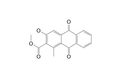 2-Anthracenecarboxylic acid, 9,10-dihydro-3-hydroxy-1-methyl-9,10-dioxo-, methyl ester