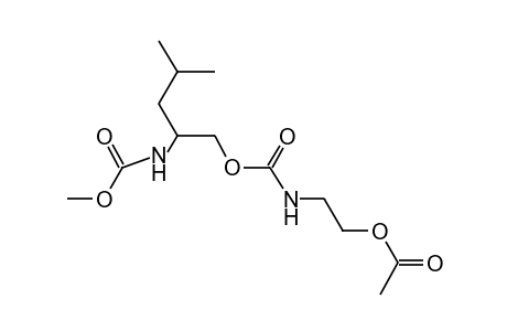 (-)-(2-hydroxyethyl)carbamic acid, ester with methyl [1-(hydroxymethyl)-3-methylbutyl]carbamate, acetate (ester)