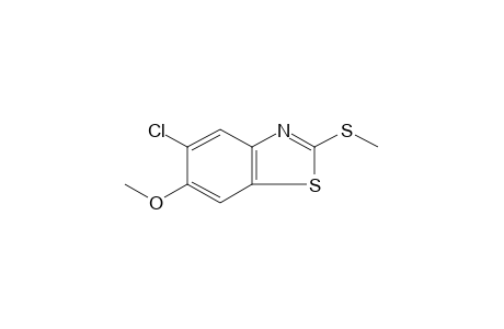 5-chloro-6-methoxy-2-(methylthio)benzothiazole