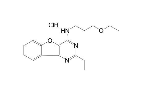 N-(3-ethoxypropyl)-2-ethyl[1]benzofuro[3,2-d]pyrimidin-4-amine hydrochloride