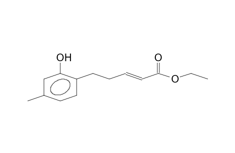 ETHYL-5-(2-HYDROXY-4-METHYL-PHENYL)-2-PENTENOATE