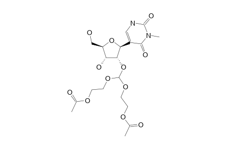 2'-O-[BIS-(2-ACETOXYETHOXY)-METHYL]-3-METHYL-PSEUDOURIDINE